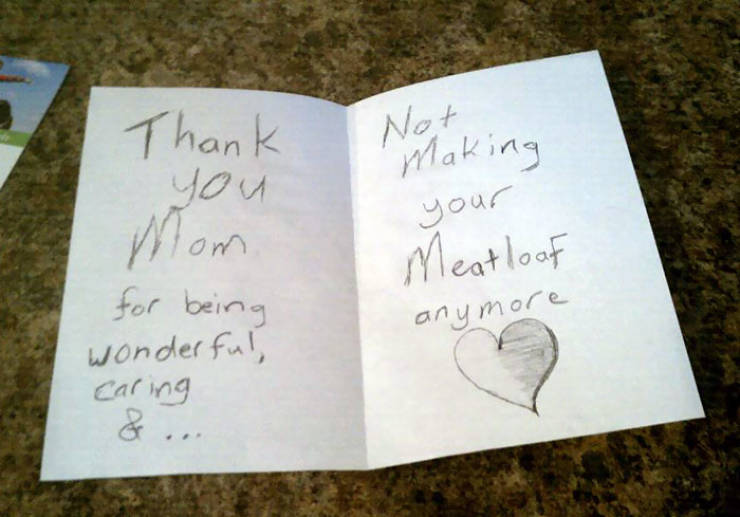 mothers day gift drawings for your parents - Thank Not Making your Meatloaf anymore for being wonderful caring