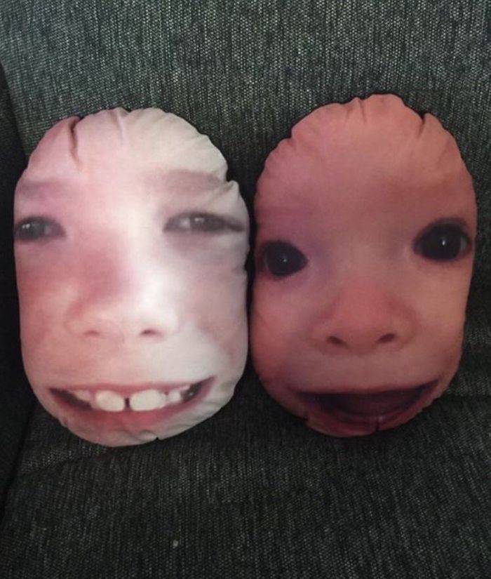 mothers day gift nephews faces on pillows
