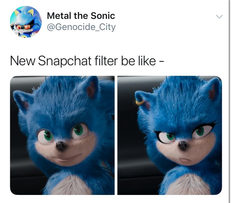 snapchat filter sonic the hedgehog movie knuckles - Metal the Sonic New Snapchat filter be