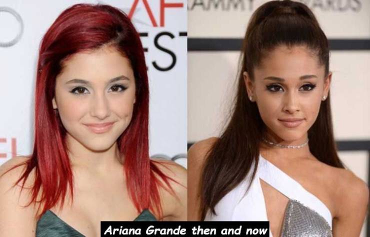 ariana grande hair colour - Amy Ariana Grande then and now
