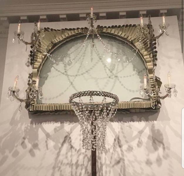 chandelier basketball hoop