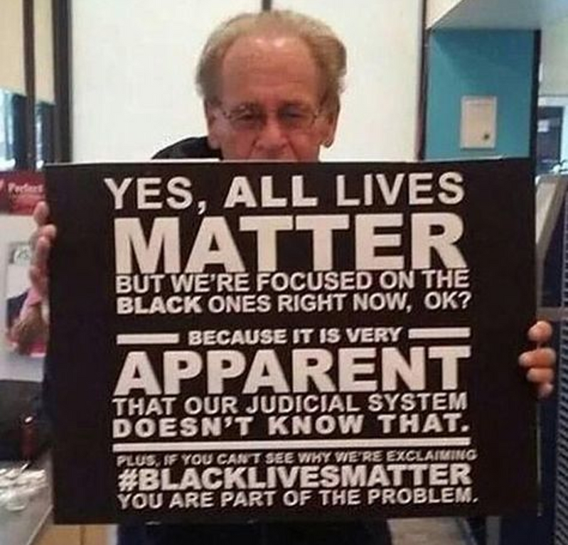 all lives matter but - Yes, All Lives Matter But We'Re Focused On The Black Ones Right Now, Ok? Because It Is Very Apparen That Our Judicial System Doesn'T Know That. Plus. If You Can'T See Why We'Re Exclaiming You Are Part Of The Problem,