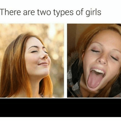 two types of girl meme - There are two types of girls