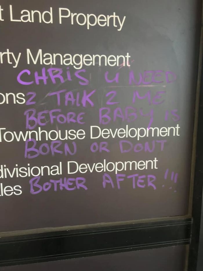 Pregnant Woman Looking For Baby Daddy Is Painting Graffiti All Over Australian Town