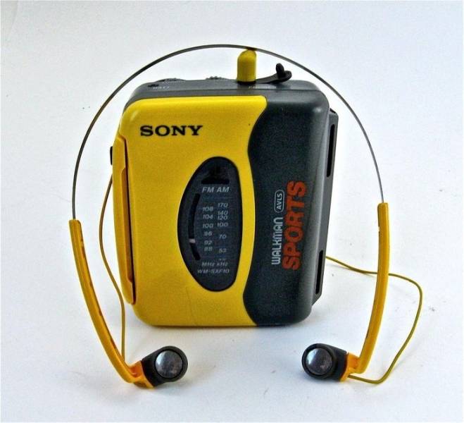 If you had this yellow Walkman, you were a middle school legend!