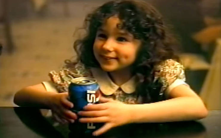 Every 90s kid knows this little girl from the Pepsi commercials!