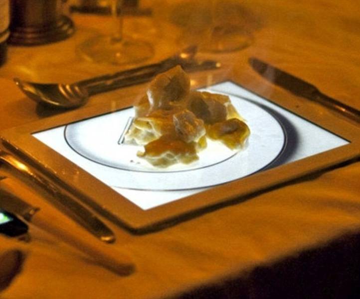 “Apple dessert on an iPad? That’s ironic.”