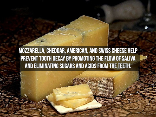 gruyère cheese - Mozzarella, Cheddar, American, And Swiss Cheese Help Prevent Tooth Decay By Promoting The Flow Of Saliva And Eliminating Sugars And Acids From The Teeth.