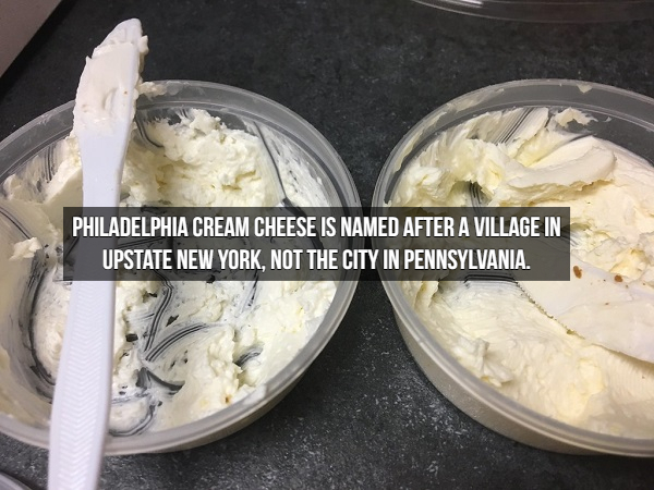 ice cream - Philadelphia Cream Cheese Is Named After A Village In Upstate New York, Not The City In Pennsylvania.