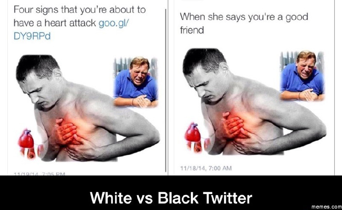 she says you re like a friend - Four signs that you're about to have a heart attack goo.gl DY9RPd When she says you're a good friend 111814, 11 0 7005 Dm White vs Black Twitter memes.com