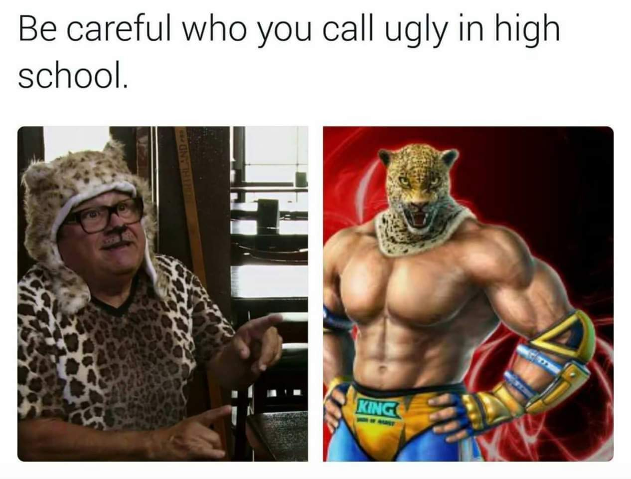 tekken 7 leopard - Be careful who you call ugly in high school. Bland King