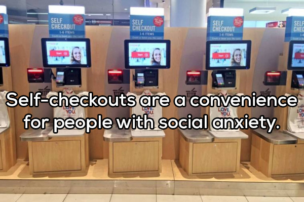 automated checkout - Self Checkout Self Checkout Self Checkout Mens Selfcheckouts are a convenience for people with social anxiety.