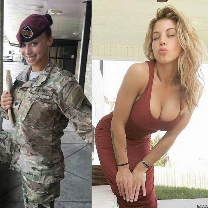 babes in and out of uniform