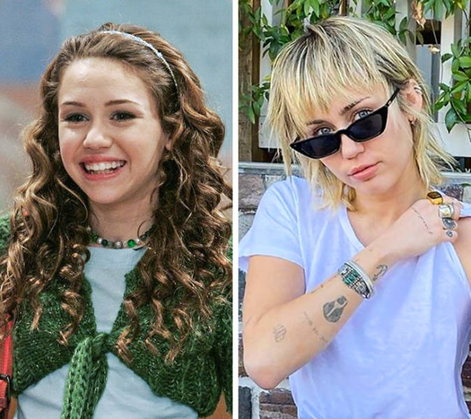 miley cyrus growing up