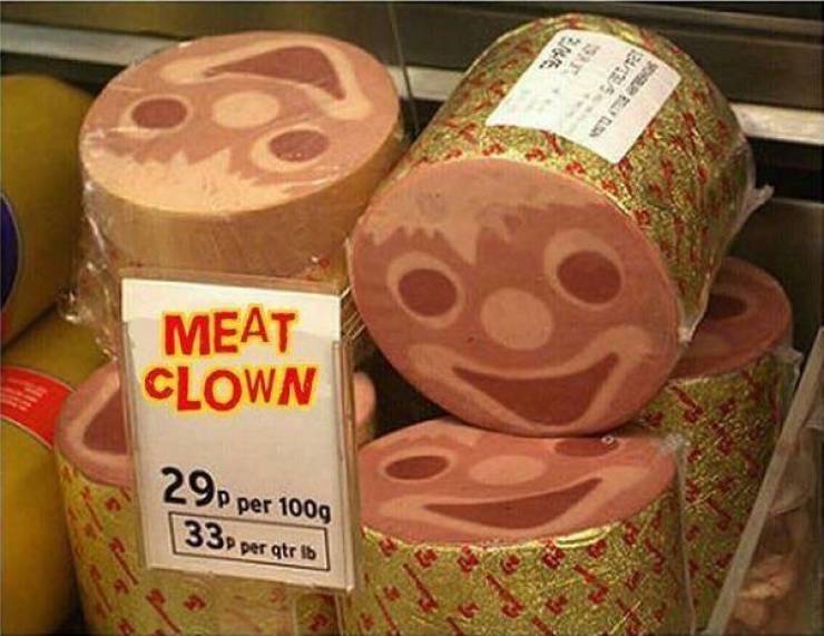 luncheon meat - Meat Clown 29p per 100g 33 per gtr 1