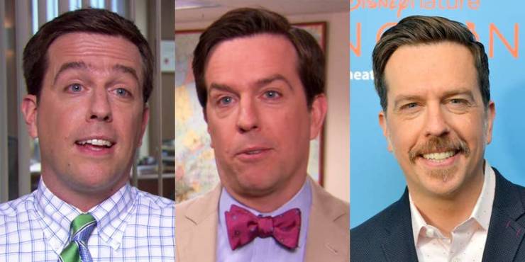 Ed Helms as Andy Bernard First episode (2006): "Gay Witch Hunt" (Season 3, Episode 1)

Last episode (2013): "Finale" (Season 9, Episode 22)

What he's up to now (2020): Since The Office, Ed has been in movies like Love the Coopers, The Clapper, Chappaquiddick, Corporate Animals, and Tag. He also stars in Coffee & Kareem, which is coming to Netflix in April!