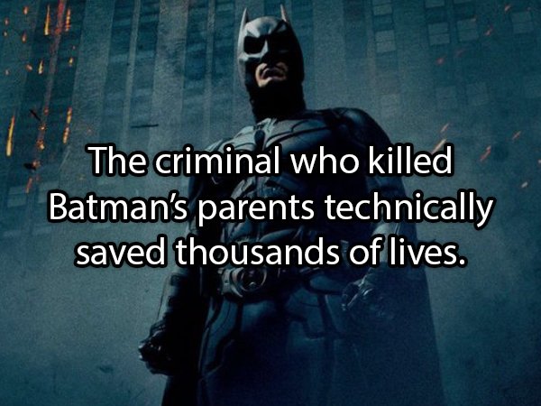 batman the dark knight - The criminal who killed Batman's parents technically saved thousands of lives.