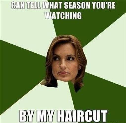 law and order memes - law and order jokes - Can Tell What Season You'Re Watching By My Haircut