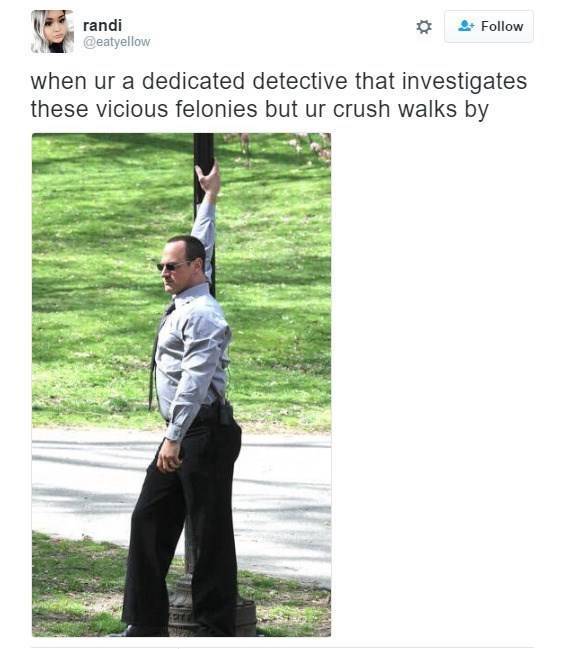 law and order memes - you re a dedicated detective meme - randi when ur a dedicated detective that investigates these vicious felonies but ur crush walks by