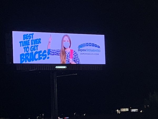 billboard - Best Time Ever To Get DepewOrthodontics Depewsmiles.Com Braces.