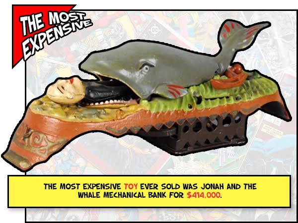 fauna - Expensie The The Most Expensive Toy Ever Sold Was Jonah And The Whale Mechanical Bank For $414,000.