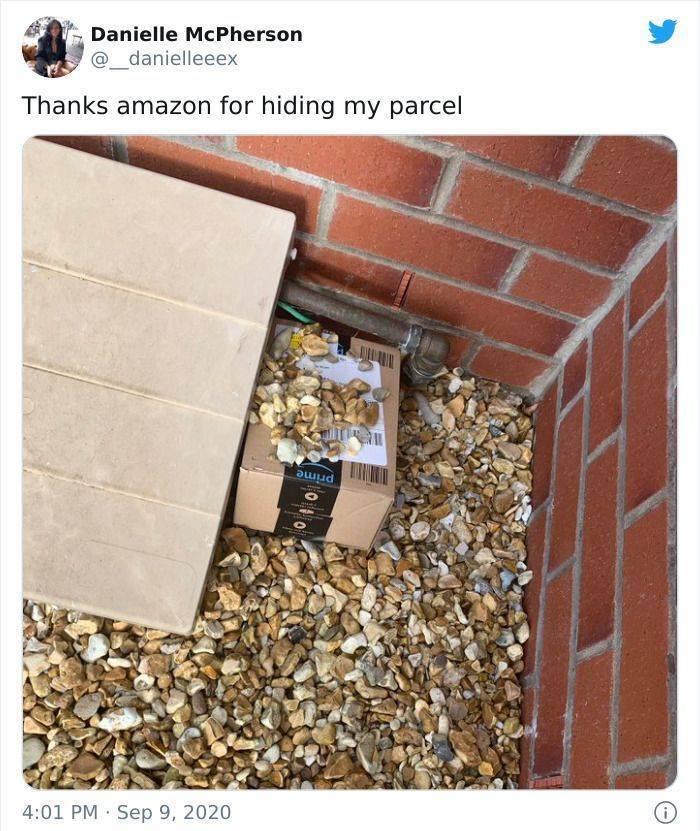 wall - Danielle McPherson Thanks amazon for hiding my parcel awud