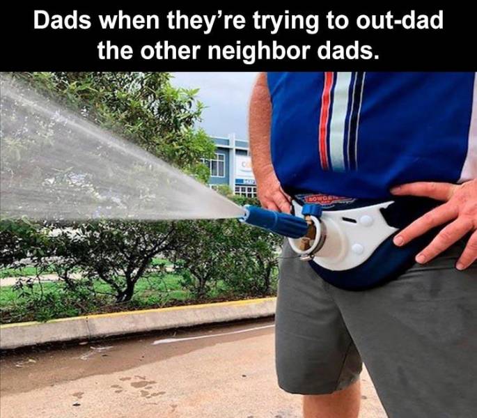 bowdens crotch cannon - Dads when they're trying to outdad the other neighbor dads. Bowce