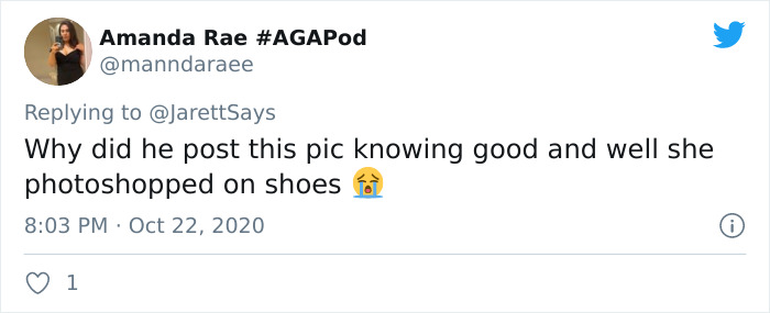 paper - Amanda Rae Why did he post this pic knowing good and well she photoshopped on shoes 0 1