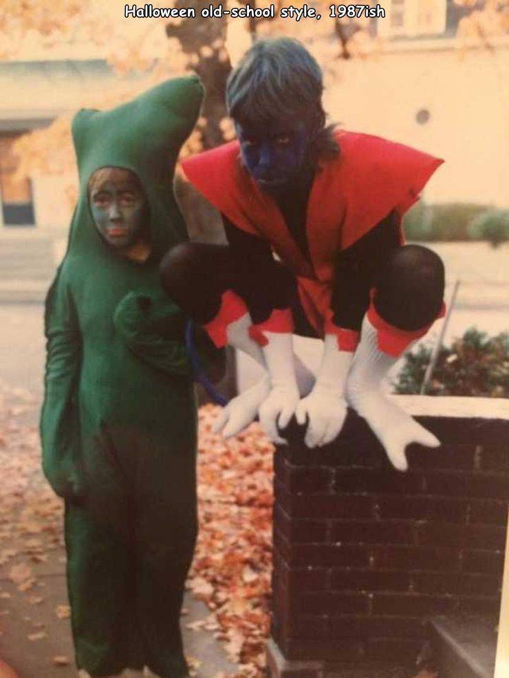 human - Halloween oldschool style, 1987ish