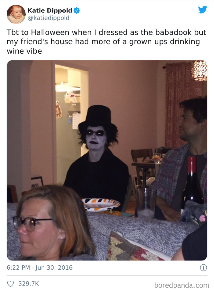 41 Times being the only one who wore a costume