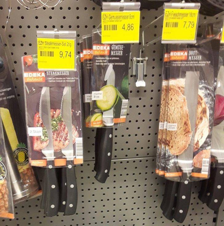 “These knives are packed like they’re cutting food