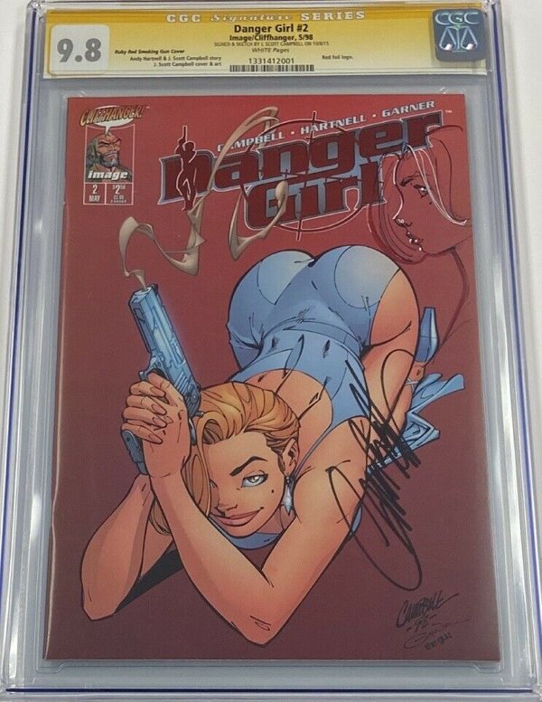 #10. Danger Girl #2 (1998)
There are only 30 copies of this comic book in the Certified Guaranty Company census.

Record sale: $3,500
Minimum value: $400