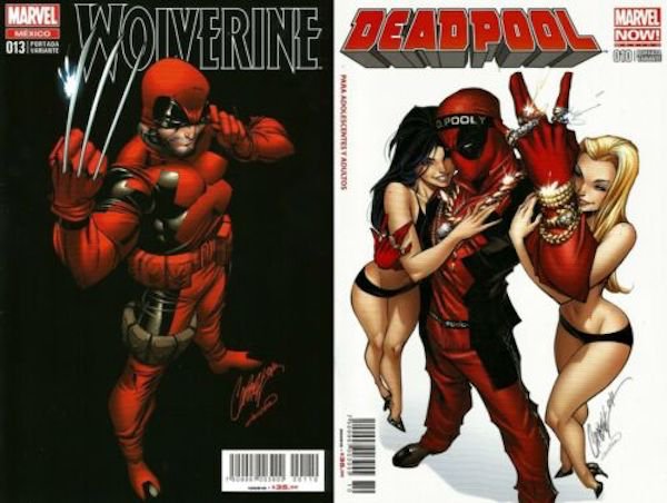 #9. Wolverine #1 (2010)
J. Scott Campbell is a famous comic book artist who drew this Deadpool variant cover.

Record sale: $3,600
Minimum value: $150
