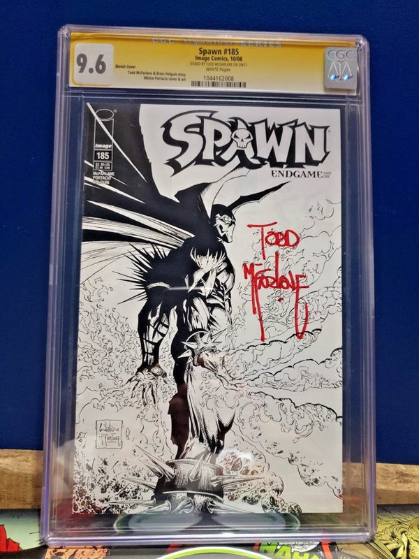 #7. Spawn #185 (2008)
The Certified Guaranty Company census only has 19 copies of this sketch cover comic on record.

Record sale: $3,800
Minimum value: $50