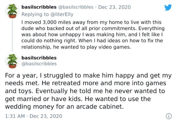paper - basilscribbles I moved 3,000 miles away from my home to live with this dude who backed out of all prior commitments. Everything was about how unhappy I was making him, and I felt I could do nothing right. When I had ideas on how to fix the relatio