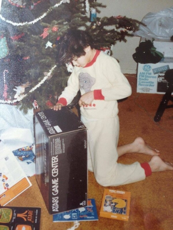 80s christmas morning