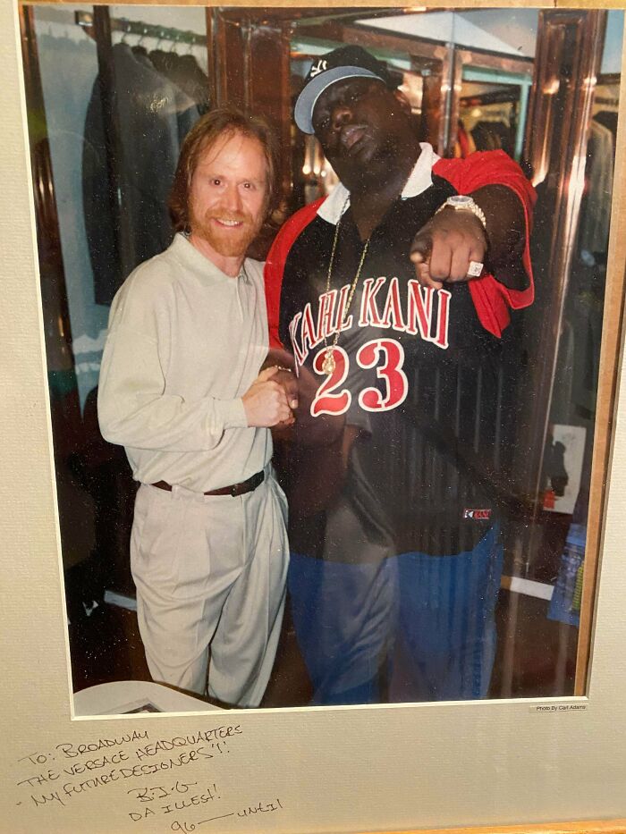 My Dad And The Notorious B.i.g. Circa 1996 When He Visited My Dad’s Clothing Store In Detroit, Michigan