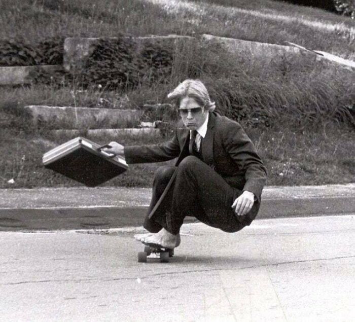 My Dad Skateboarding At Hyde School 1982. I Think He Was Cooler Than Me