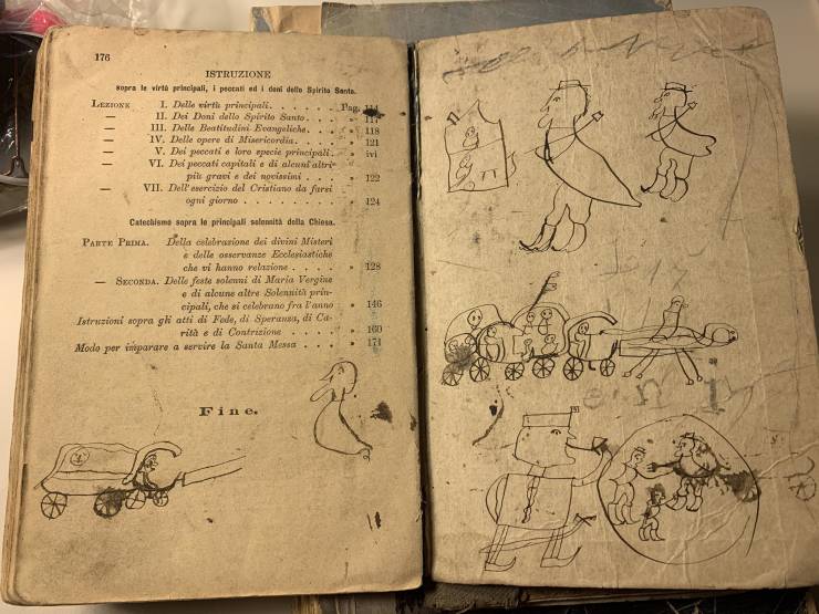 “Doodles in 1878, by my great great grandfather.”