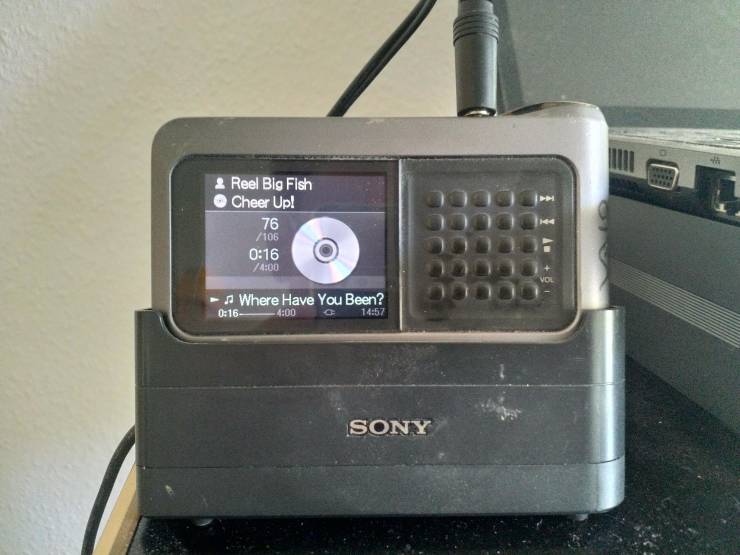 “Found my old, still working MP3 player with more than 3000 songs of my late teenage years”