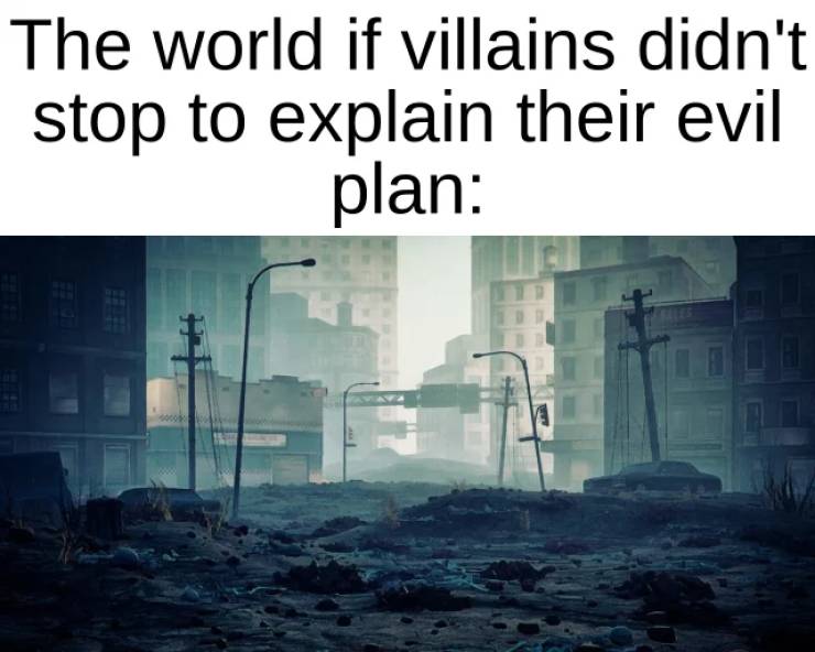 background apocalyptic city - The world if villains didn't stop to explain their evil plan