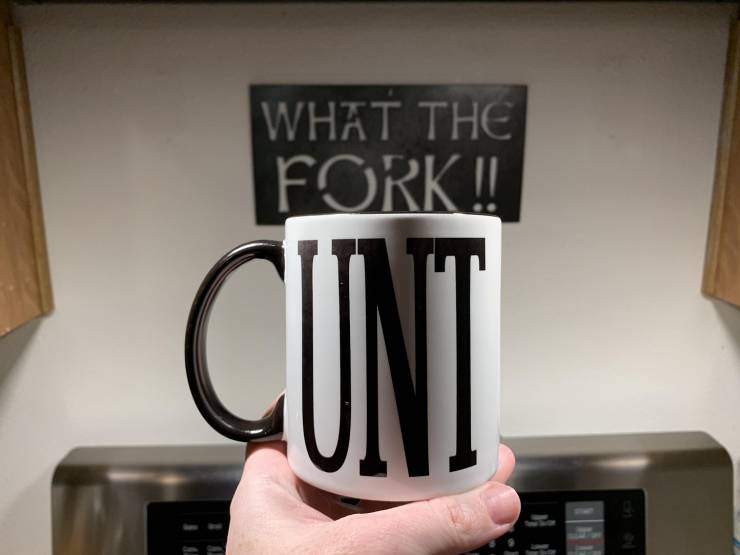 random photos and cool pics - coffee cup - What The Fork!! Cuni .