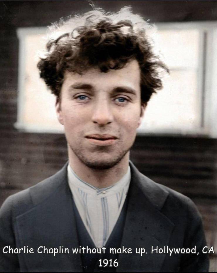 random photos and cool pics - charlie chaplin - Charlie Chaplin without make up. Hollywood, Ca 1916