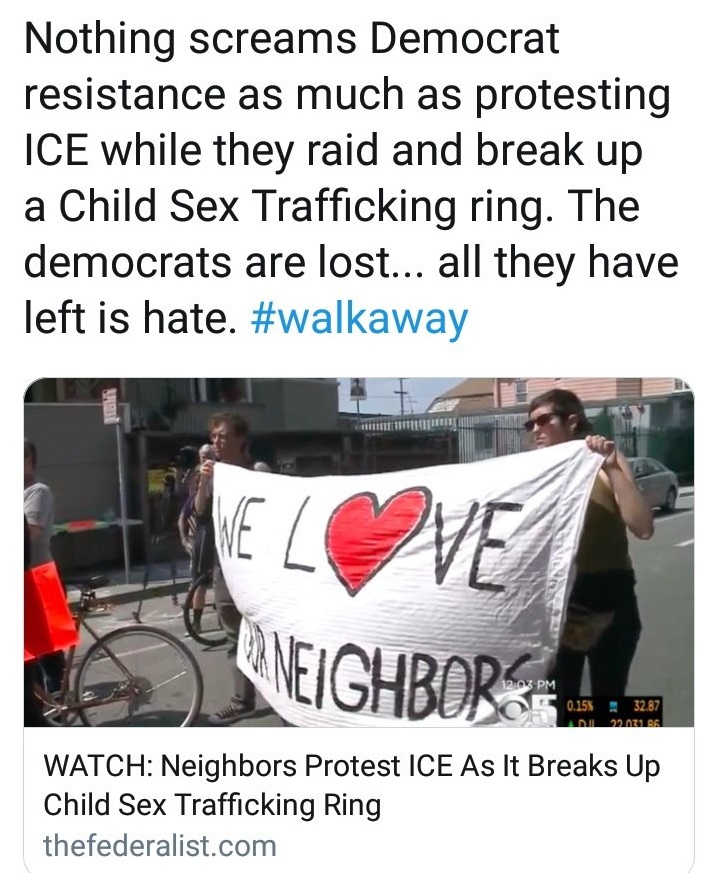 memes - vehicle - Nothing screams Democrat resistance as much as protesting Ice while they raid and break up a Child Sex Trafficking ring. The democrats are lost... all they have left is hate. Dili Neighbor 2071 06 Watch Neighbors Protest Ice As It Breaks