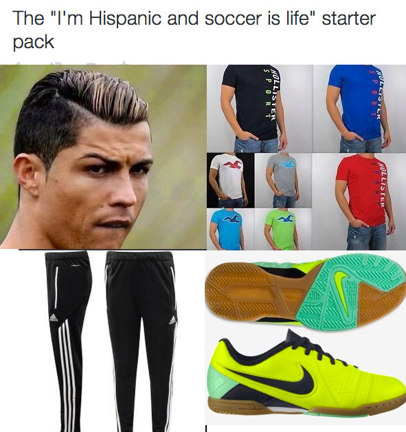 ronaldo hair - The "I'm Hispanic and soccer is life" starter pack Sport Ort Hollister