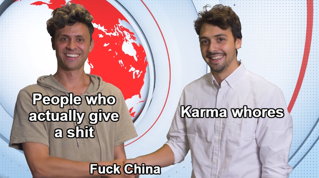t shirt - Pr People who actually give a shit Karma whores Fuck China