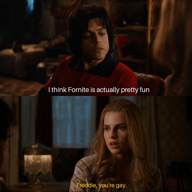 harry potter gay memes - I think Fornite is actually pretty fun Freddie, you're gay.