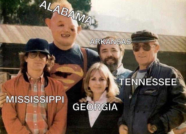 goonies behind the scenes - Alabama Arkansas Tennessee Mississippi Georgia