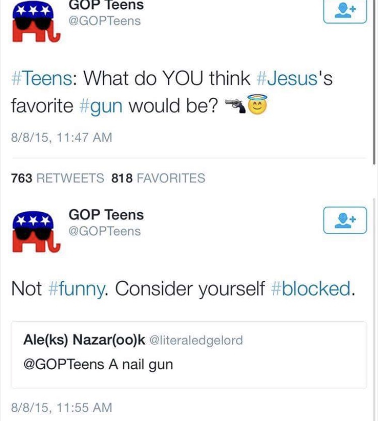 web page - Gop Teens What do You think 's favorite would be? 8815, 763 818 Favorites Gop Teens Not . Consider yourself . Aleks Nazarook A nail gun 8815,
