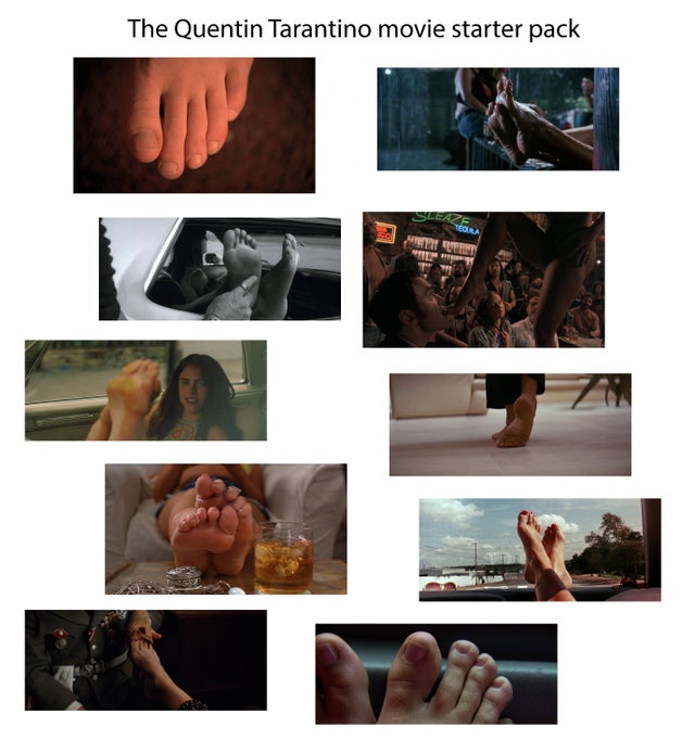 collage - The Quentin Tarantino movie starter pack